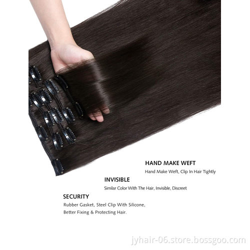 Natural Black 7pc 10pc Per Set African Kinky Curly Clip In Human Hair Extensions 4A 4C Afro Kinky Virgin Hair Clip Ins